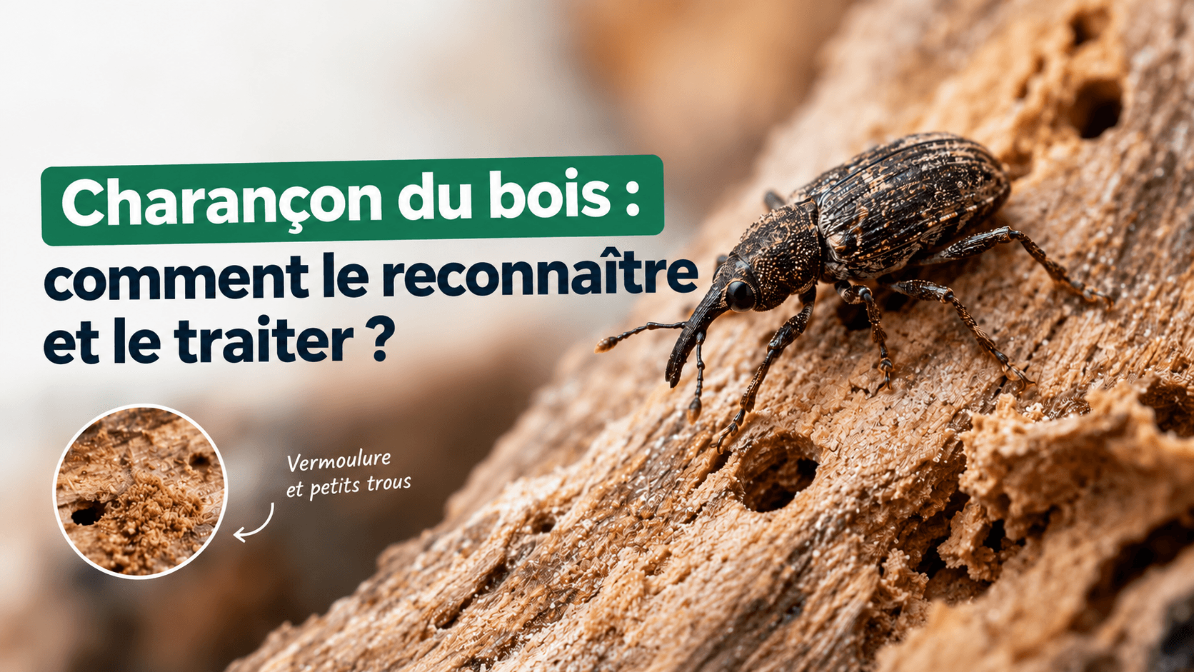 Charançon du bois : comment le reconnaître et s’en débarrasser ?