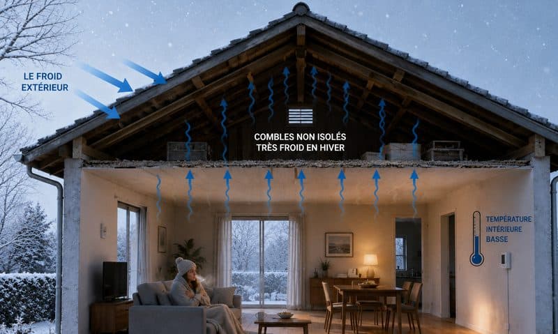 Habitation froide en hiver