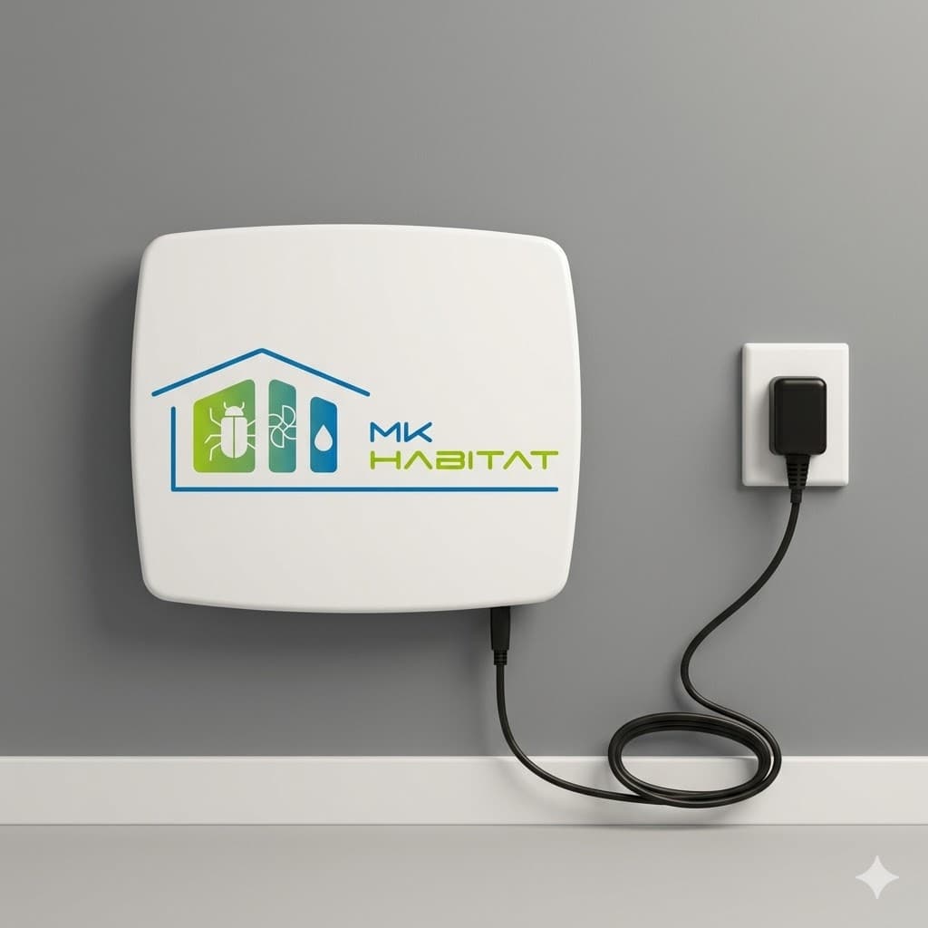 Boîtier inverseur de polarité installé sur un mur