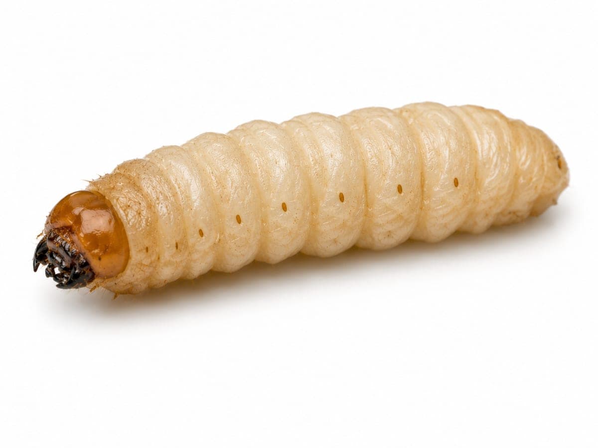 Larve de lyctus brunneus