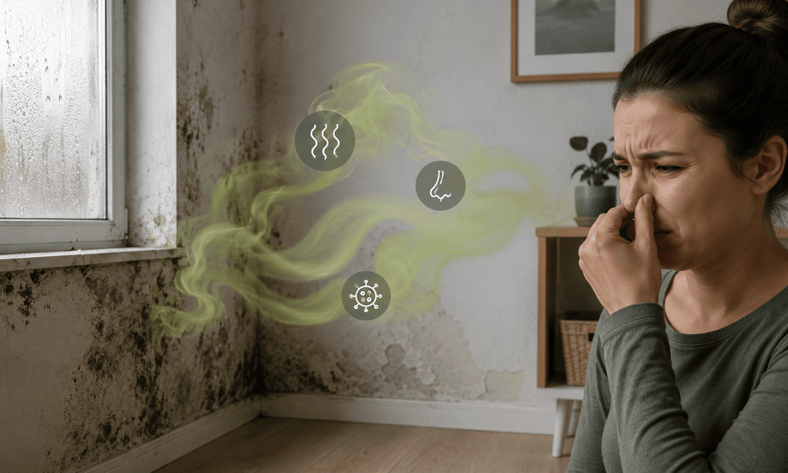 Mauvaise odeur d’humidité liée à la mérule
