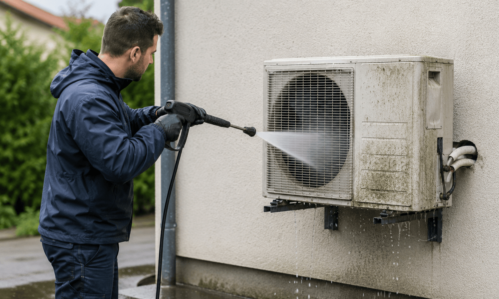 Nettoyage de l’unité extérieure de climatisation