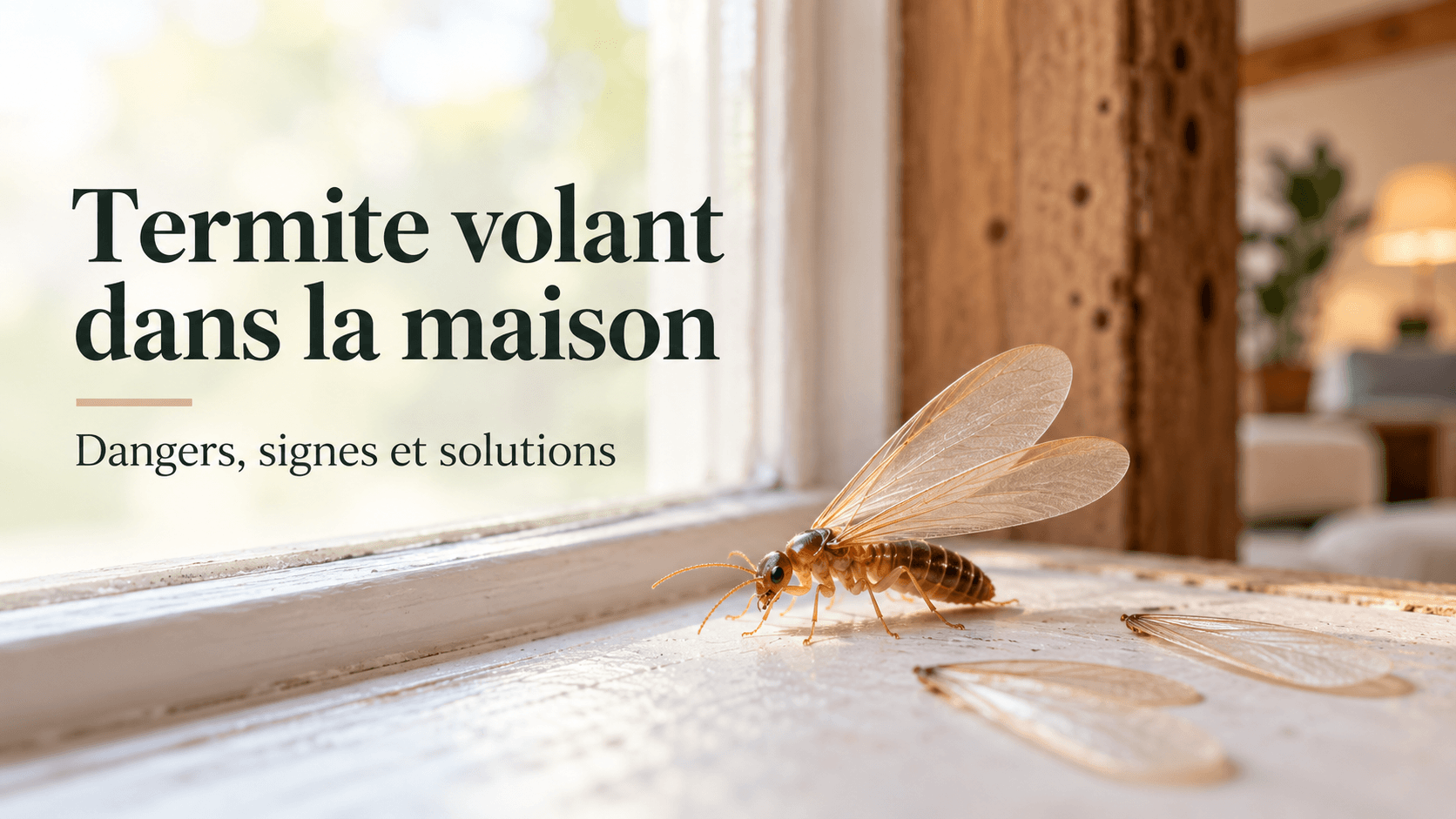 Termite volant dans la maison : danger, signes et solutions