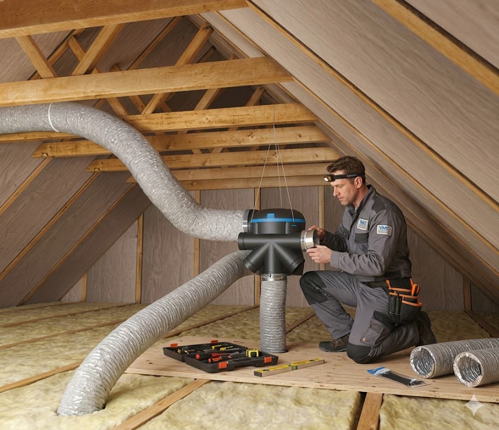 VMC double flux installée par MK Habitat