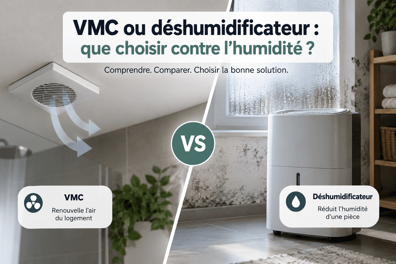VMC ou déshumidificateur : que choisir contre l’humidité ?