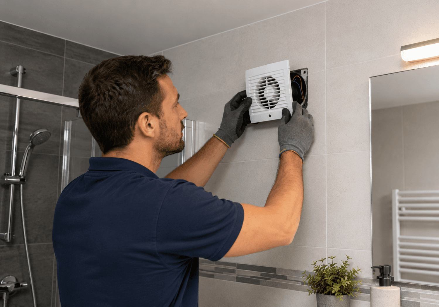 Extracteur d’air installé par MK Habitat