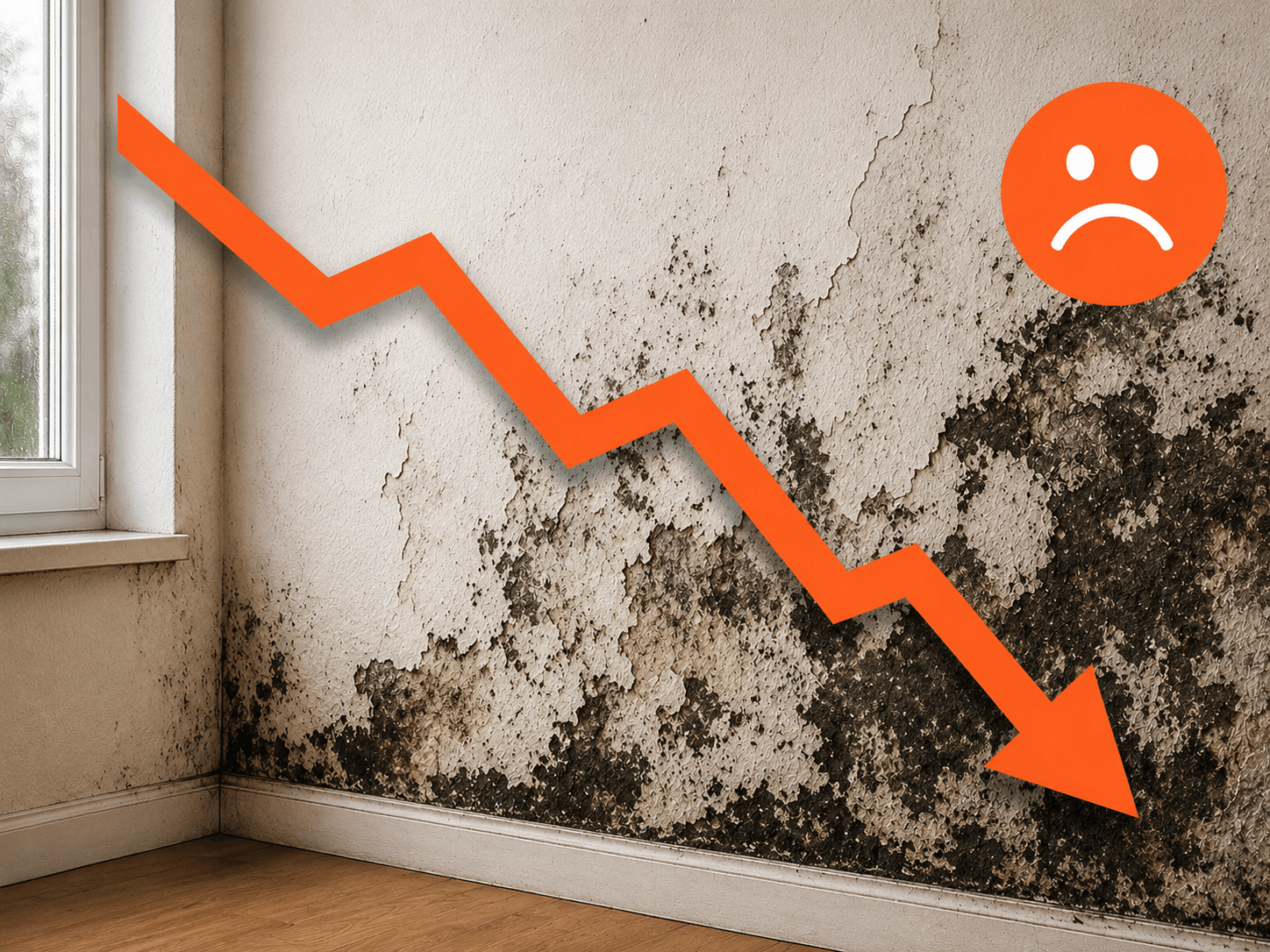 Logement humide qui perd de sa valeur